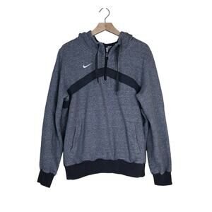Nike Women's L Gray Quarter Zip Pullover Hoodie